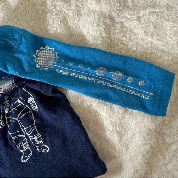 Cat & Jack 2T long sleeve space Astronaut shirt​ - Picture 4 of 5
